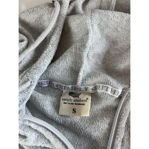 Simply Southern Soft Cozy Long Sleeve Quarter Zip Sweatshirt Oh Hey Vacay Small - Picture 4 of 10